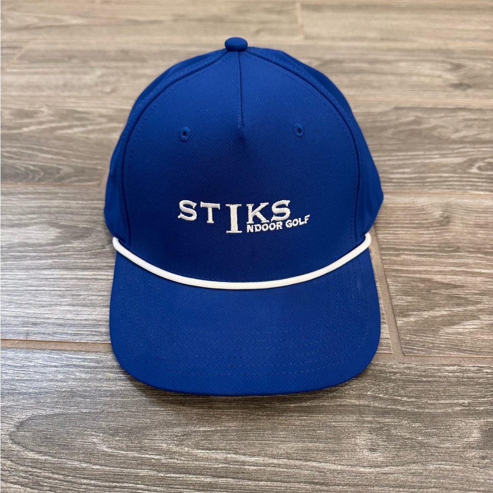 STIKS Indoor Golf Royal Blue Rope-Trim Cap